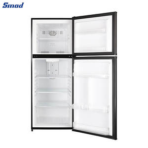 Flowers Frigo Stainless Steel Reversible Upright Two-Door Apartment Size Top-freezer Neveras <b>Refrigerators</b> Home Commercial - Product Image 2