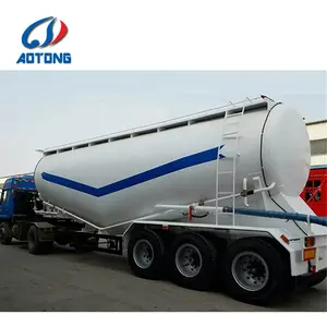 Desain baru 3 poros 30-60 ton kering massal silo semen tanker semi trailer untuk dijual