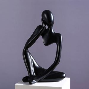 Nordic Office <b>Desk</b> Accessories Thinker Figure Statue Luxury Living Room Decoration Home Decor Art Desktop - Product Image 5