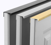 Poignée longue pour portes d'armoires, style moderne et minimaliste, sans perçage, pour tiroirs et armoires