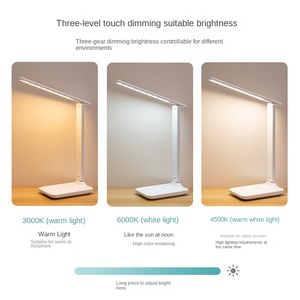 <b>Folding</b> <b>Table</b> Lamp Eye Touch Dimmable Color Temperature <b>Adjustable</b> LED Lamp Student Dormitory Bedroom Reading USB - Product Image 3