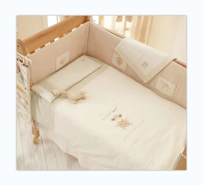 Organic cotton newborn baby crib bedding set
