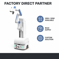 Robot mobile collaboratif Nova23 AGV avec PLC et bras robotique pour la logistique d'entrepôt et la livraison de matériel en intralogistique