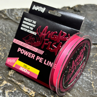 Angryfish 150YD X8 Stränge Geflochtener Draht Super Strong Pink Bunte Smooth Pull Power Angelschnur