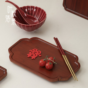 Wedding <b>Tray</b> Traditional Chinese Tea <b>Tray</b> <b>Large</b> Red Dowry Set For Bride Family <b>Serving</b> <b>Trays</b> - Product Image 4