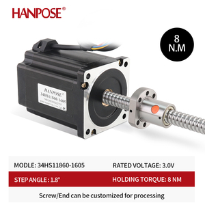 มอเตอร์บอลสกรู86HB80/98/118/156 6.0A 8N.<span class=keywords><strong>M</strong></span> 100มม. 200มม. 300มม. สำหรับเครื่องพิมพ์3D เครื่องกัด CNC - Product Image 2