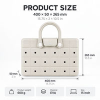 Sac pour ordinateur portable antichoc en EVA, sacs de transport en EVA, sac fourre-tout, sac de rangement pour le bureau et les voyages, organisateur, sac pour ordinateur, sac à bandoulière pour femme