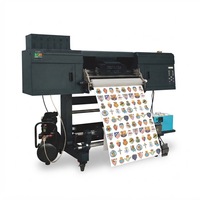 Impresora UV de Etiquetas Estereoscópicas 3D de Alta Calidad, Laminación Dual con Película A&B, 3 Cabezales I3200 para Impresión de Logotipos en Relieve en Prendas