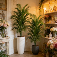Arbre artificiel vert de luxe en gros pour la décoration de salon et de mobilier, fabriqué en plastique durable pour les décorations de bureau