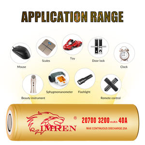 20700 батарея <span class=keywords><strong>IMREN</strong></span>, 3200 мАч, <span class=keywords><strong>40A</strong></span>, запас США, литий-ионная аккумуляторная батарея 3,7 В, 3,6 В, перезаряжаемая, Inr20700 цилиндрическая Тройная Akku US - Product Image 6