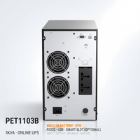 Prostar 3KVA 3000VA Onduleur en ligne 72V à onde sinusoïdale pure 220V 230V Monophasé Haute Fréquence pour Ordinateur avec Longue Autonomie