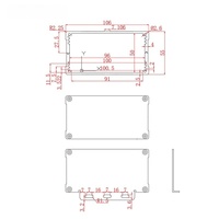 Boîtier de haut-parleur en aluminium vide 106*55, à assembler soi-même, couleur personnalisée, anodisé pour projet audio