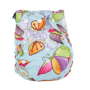 Popok Bayi Baru Lahir Saku Dapat Dicuci Ukuran Dapat Dipakai Ulang Popok Kain Satu Kancing Cetak - Product Image 5