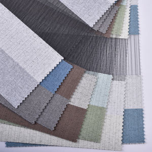 تصميم جديد لعام 2023: ستائر أفقية معتمة للنوافذ الداخلية من البوليستر بنمط زيبرا، تحكم يدوي للنوافذ الفرنسية - Product Image 5