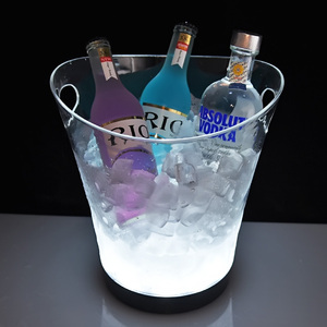 Vente en gros d'usine Seau <span class=keywords><strong>à</strong></span> glace LED Refroidisseur de <span class=keywords><strong>champagne</strong></span> et de vin avec logo personnalisé - Product Image 2