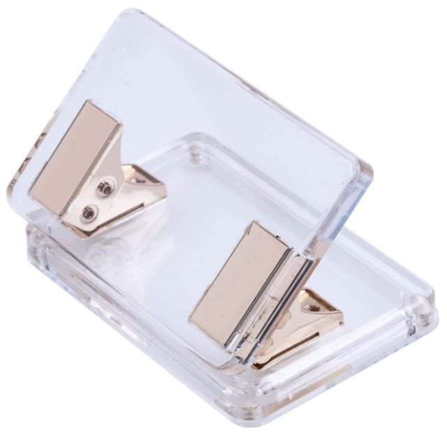 Офисные принадлежности, прозрачная акриловая бумага, 2 круга, ручной Дырокол