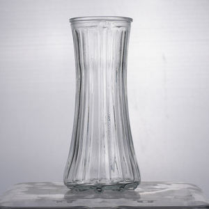 도매 유리 꽃병 우아한 북유럽 스타일 홈 장식용 투명 유리 꽃병 생화용 - Product Image 3