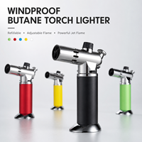 Briquet torche à flamme réglable au gaz butane coupe-vent YIZHENG YZ-093 pour cigares, accessoires de fumeur et camping