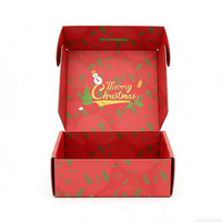 Boîte cadeau personnalisée en forme d'avion de Noël, boîte d'expédition en carton ondulé à trois couches, impression colorée quadricolore, pliable