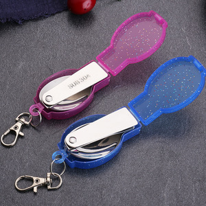 Stainless steel 304 <b>outdoor</b> camping spoon, fork <b>folding</b> three-fold spoon, student portable tableware set promotional small gift - Product Image 2