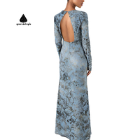Robe personnalisée grande taille femme luxe dos nu élégante longue robe à capuche club robes de soirée formelles pour femmes