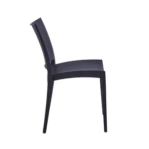 High Quality China Wholesale Plastic Dining Chair Living Room Cafe Outdoor Garden Stackable Chairs