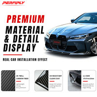 Kit carrosserie style 3D en fibre de carbone Perfiply pour BMW G80 M3 G82 M4 2021+ : lèvre avant, jupes latérales, diffuseur arrière, calandre, spoiler, pare-chocs