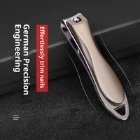 Coupe-ongles pour doigts et orteils, grandes et petites tailles, manucure adulte, utilisation portable à domicile, acier au carbone, bouche plate, acier dur