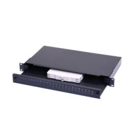 Boîtier de terminaison réseau FTTH, panneau de brassage optique ODF 24 ports SC/LC de type tiroir 1U 19 pouces pour montage en rack
