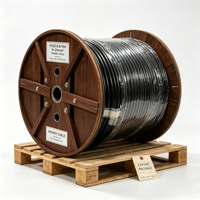 Câble d'alimentation YJV22 0,6/1 kV, 3 conducteurs, 25 mm², cuivre, isolation XLPE, blindage en ruban d'acier, enterrage direct, gaine PVC