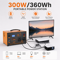 Générateur solaire portable 300w 360wh à performance stable pour applications marines, kit de solution énergétique extérieure