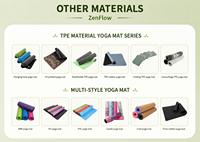 Tapis de yoga multifonctionnel écologique en TPE, couleur personnalisée, extra épais, antidérapant, pour Pilates, avec logo personnalisé, équipement de yoga, salle de sport à domicile