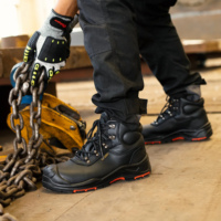 Chaussures de sécurité en cuir pleine fleur Nubuck LeatherQua pour laboratoire chimique, résistantes aux odeurs, pour hommes
