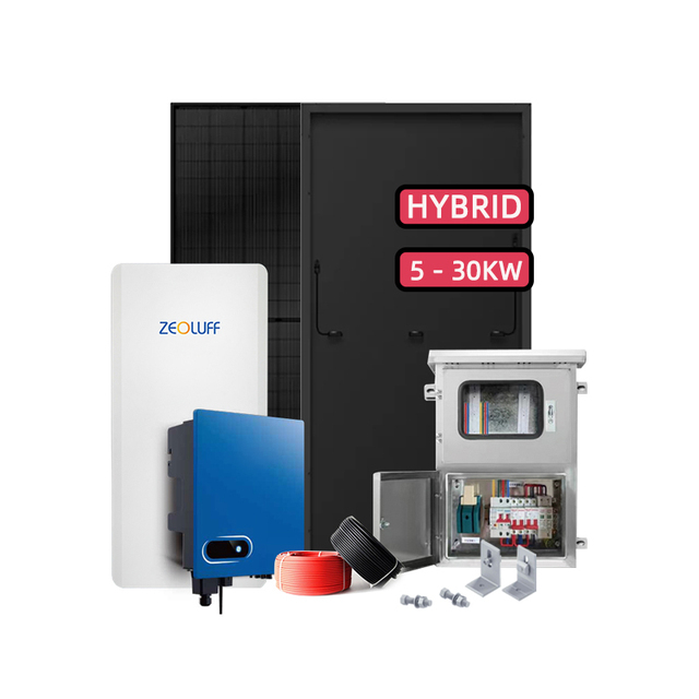 Complete 3000w, 4000w, 5000w Solar System Kit Hybrid 5KVA Solar Panel Kit for Home Use