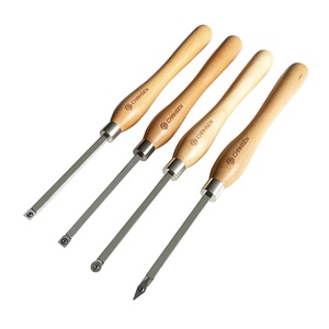 Item # wa042 4 pcs tungsten carbide và thép không gỉ gỗ Lathe woodturning đục công cụ thiết lập - Product Image 1