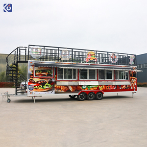 Camion de restauration mobile CAMPTRL Big Double Decker, pizza, glaces, barbecue, remorque alimentaire avec cuisine complète équipée, restaurant - Product Image 2