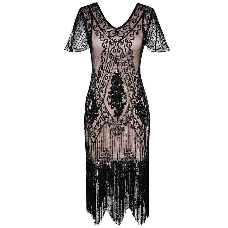 Гэтсби в винтажном стиле; Большие размеры свирепый лев», в стиле 20-х г костюм платья с бахромой для вечеринки, торжества