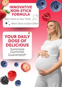 Gomitas de Vitaminas Prenatales Sin Azúcar Oem, Gomitas Multivitamínicas para el <span class=keywords><strong>Embarazo</strong></span> con Hierro y Ácido Fólico para Mujeres - Product Image 3