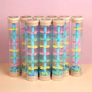 1PC <span class=keywords><strong>Pluie</strong></span> Tube Sonore Jouet D'instruments <span class=keywords><strong>De</strong></span> Musique En Plastique Secouant Tube Musique Drô<span class=keywords><strong>le</strong></span> Chute Perles Jouet Enfants Jouet Éducatif - Product Image 2