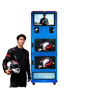 เครื่องจำหน่ายอัตโนมัติสำหรับทำความสะอาดหมวกกันน็อคจากจีน พร้อม SDK ระบบฆ่าเชื้อด้วยแสงยูวีสแตนเลสสำหรับหมวกกันน็อคมอเตอร์ไซค์และจักรยาน - Product Image 1