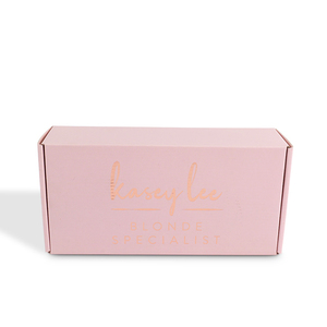 Caja de Embalaje de Cartón Corrugado <span class=keywords><strong>Rosa</strong></span> Personalizada al por Mayor para Envío de Ropa con Estampado en Dorado - Product Image 3