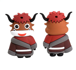 Dễ Thương Bò USB Ổ Đĩa <span class=keywords><strong>Flash</strong></span> 64GB Phim Hoạt Hình Bò Memory Stick 32GB Quà Tặng Sáng Tạo Cho Trẻ Em Ổ Đĩa Bút Miễn Phí Key USB Stick - Product Image 4