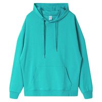 Sweat à capuche d'hiver tendance, imprimé dessin animé, 300 g/m², 100 % coton, coupe oversize, épaules tombantes, pull décontracté pour homme, logo personnalisable