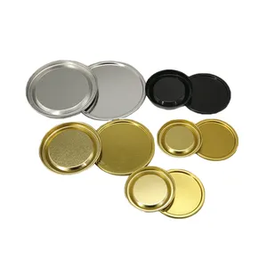 153 mm #603 tinplate tfs tin can bottom end tin plate lid clear lid and ring for food can metal can end