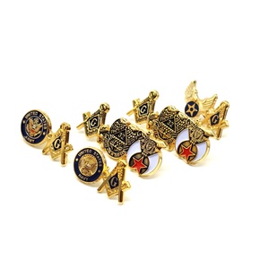 Maçonnique Franc-Maçon Chevaliers Templiers Maltais Croix broche Ordre de Malte croix rouge broche - Product Image 5