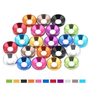 Arandelas de Aluminio de Alta Calidad Multicolores, Modelos <span class=keywords><strong>M2</strong></span>, <span class=keywords><strong>M2</strong></span>.5, M3, M4, M5, M6, M8, Tornillos de Cabeza Plana y Cabeza Redonda - Product Image 1