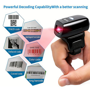 EDOO R43 Nuevo Escáner de Dedo Tipo Anillo Mini Lector de Código de Barras de Bolsillo Inalámbrico 2D Portátil para Logística y Almacenamiento - Product Image 3