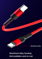 Câble de données PD 3A/5A de haute qualité, charge rapide, 1M/2M/3M, USB Type C 60W, tressé en nylon, cuivre pur, pour téléphone et ordinateur