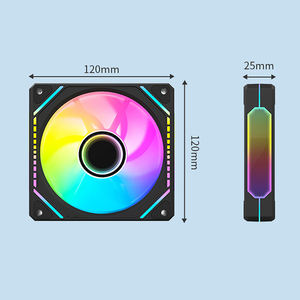 QiuzAim <span class=keywords><strong>3</strong></span>パックプリズムARGBモジュラーファンキットツールフリーインターロッキングデザイン5V ADD-RGB & インフィニティミラーシームレスPCビルド用 - Product Image 6