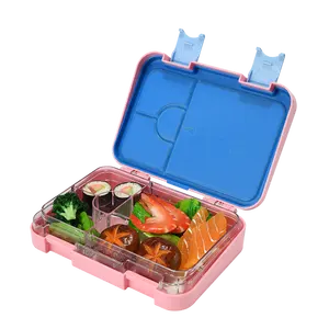Portable Lunch Box, Mini Bento Box, Microwave Safe Cute Plastic